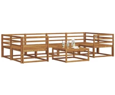Lauko sofos komplektas 7 pcs Balta