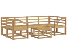 Lauko sofos komplektas 7 pcs Balta 59 x 59 x 37 cm