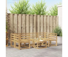 Lauko sofos komplektas 7 pcs Balta 59 x 59 x 37 cm