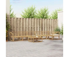 Lauko sofos komplektas 7 pcs Balta 79 x 79 x 37 cm