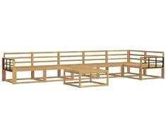 Lauko sofos komplektas 7 pcs Balta 79 x 79 x 37 cm