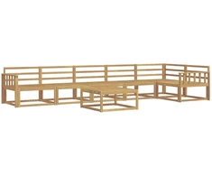 Lauko sofos komplektas 7 pcs Balta 79 x 79 x 37 cm
