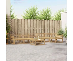 Lauko sofos komplektas 7 pcs Balta 79 x 79 x 37 cm