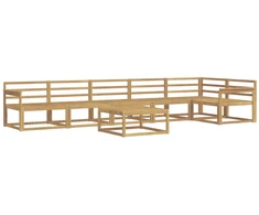 Lauko sofos komplektas 7 pcs Balta 79 x 79 x 37 cm