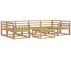 Lauko sofos komplektas 7 pcs Balta
