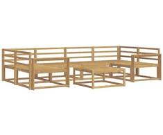 Lauko sofos komplektas 7 pcs Balta