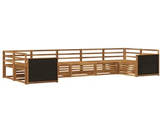 Lauko sofos komplektas 7 pcs Natūrali