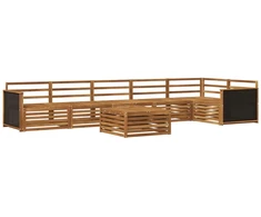 Lauko sofos komplektas 7 pcs Natūrali 79 x 79 x 37 cm