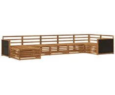 Lauko sofos komplektas 7 pcs Natūrali