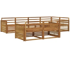 Lauko sofos komplektas 7 pcs Natūrali