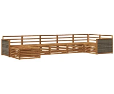 Lauko sofos komplektas 7 pcs Natūrali