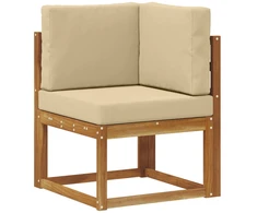 Lauko sofos komplektas 7 pcs Natūralus ir bežinis Poliesteris
