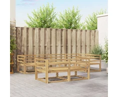 Lauko sofos komplektas 8 pcs Balta 325 x 166,5 x 73 cm