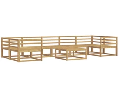 Lauko sofos komplektas 8 pcs Balta