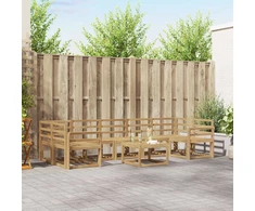 Lauko sofos komplektas 8 pcs Balta 59 x 59 x 37 cm