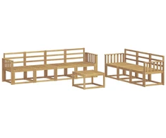 Lauko sofos komplektas 8 pcs Balta 59 x 59 x 37 cm