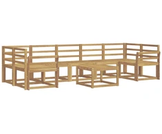 Lauko sofos komplektas 8 pcs Balta 59 x 59 x 37 cm