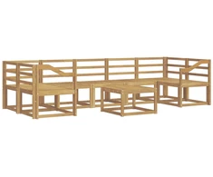 Lauko sofos komplektas 8 pcs Balta 59 x 59 x 37 cm