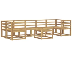 Lauko sofos komplektas 8 pcs Balta 59 x 59 x 37 cm