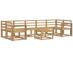 Lauko sofos komplektas 8 pcs Balta 59 x 59 x 37 cm