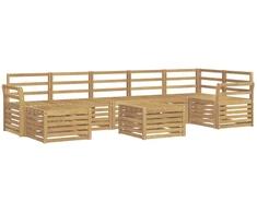 Lauko sofos komplektas 8 pcs Balta 59 x 59 x 37 cm