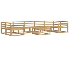 Lauko sofos komplektas 8 pcs Balta