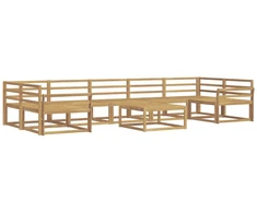Lauko sofos komplektas 8 pcs Balta