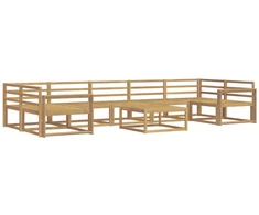 Lauko sofos komplektas 8 pcs Balta