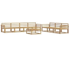 Lauko sofos komplektas 8 pcs Balta