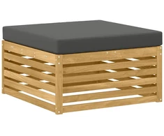 Lauko sofos komplektas 8 vnt. 7 vietos Balta ir antracito