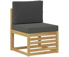 Lauko sofos komplektas 8 vnt. Balta ir antracito Poliesteris