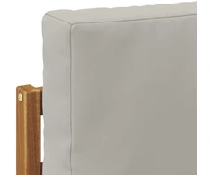 Lauko sofos komplektas 8 vnt. Natūrali ir šviesiai pilka