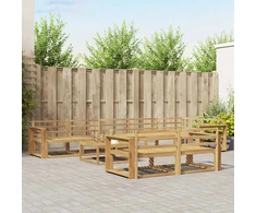 Lauko sofos komplektas 9 pcs Balta 79 x 79 x 37 cm
