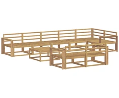 Lauko sofos komplektas 9 pcs Balta 79 x 79 x 37 cm
