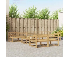 Lauko sofos komplektas 9 pcs Balta 79 x 79 x 37 cm