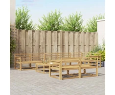 Lauko sofos komplektas 9 pcs Balta 79 x 79 x 37 cm