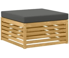 Lauko baldų komplektas Lauko sofos komplektas 9 vnt. Balta ir antracito
