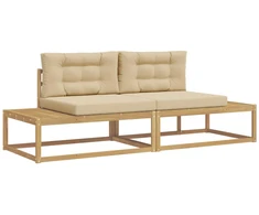 Lauko sofos komplektas Balta 230,5 x 83 x 73 cm Poliesteris