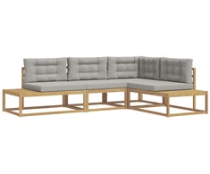 Lauko sofos komplektas Balta 277,5 x 198,5 x 73 cm Poliesteris