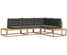 Lauko sofos komplektas Balta 277,5 x 198,5 x 73 cm Poliesteris