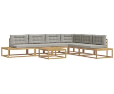 Lauko sofos komplektas Balta 79 x 79 x 37 cm Poliesteris