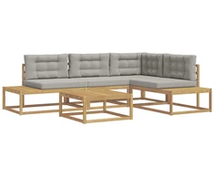 Lauko sofos komplektas Balta 79 x 79 x 37 cm Poliesteris