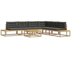 Lauko sofos komplektas Balta 79 x 79 x 37 cm Poliesteris