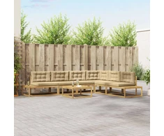 Lauko sofos komplektas Balta 79 x 79 x 37 cm Poliesteris