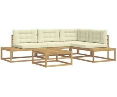Lauko sofos komplektas Balta 79 x 79 x 37 cm Poliesteris