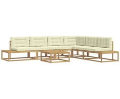 Lauko sofos komplektas Balta 79 x 79 x 37 cm Poliesteris