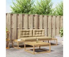 Lauko sofos komplektas Balta 79 x 79 x 37 cm Poliesteris
