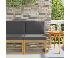 Lauko sofos komplektas Balta ir antracito 59 x 63 x 73 cm