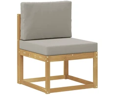 Lauko sofos komplektas Balta ir šviesiai pilka 59 x 63 x 73 cm