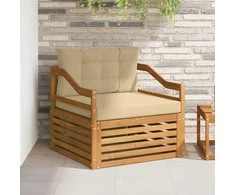 Lauko sofa Natūralus ir bežinis